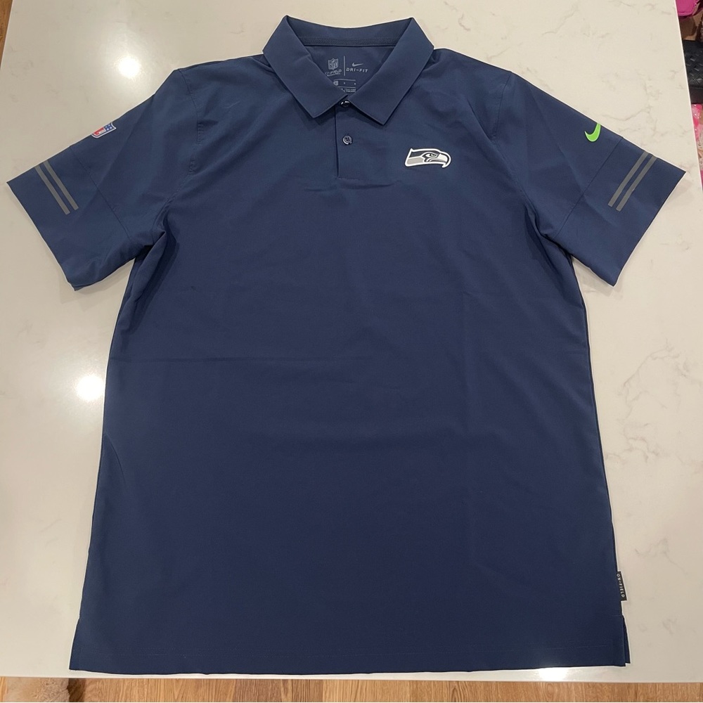 NFL Nike On Field Apparel Seattle Seahawks Polo Shirt